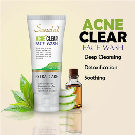 Sando Acne Clear Face Wash with Salicylic Acid & Tea Tree Oil