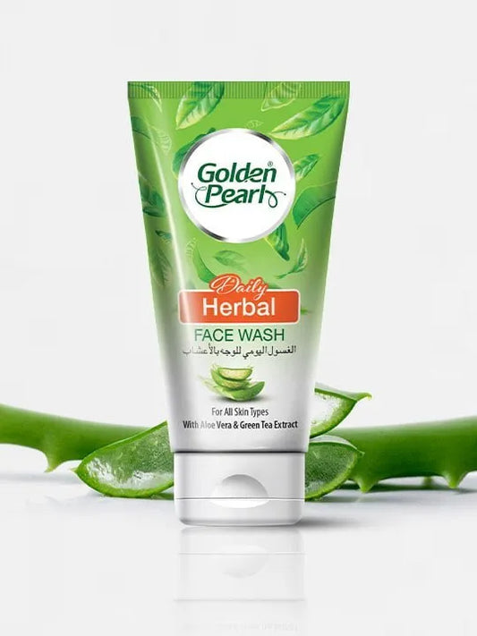 Golden Pearl Daily Herbal Face Wash with Aloe Vera & Green Tea Extract