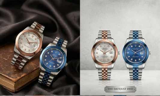 Luxury Men's Analog Wrist Watch – Premium Stainless Steel Strap | Available in Rose Gold & Blue Color Variants