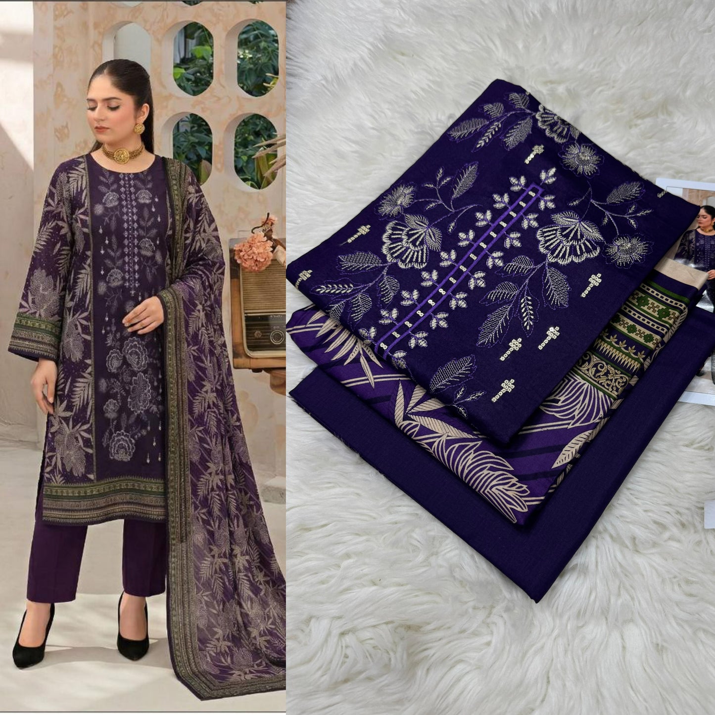 LAWN WITH LAWN DUPATTA VOLUME