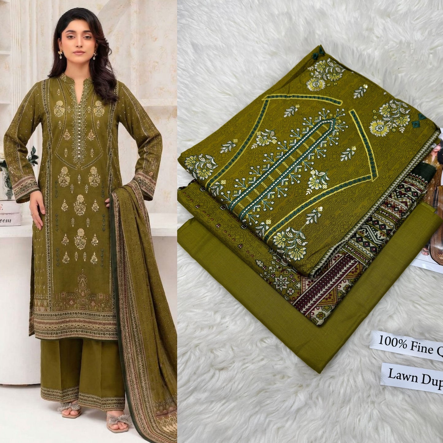 LAWN WITH LAWN DUPATTA VOLUME