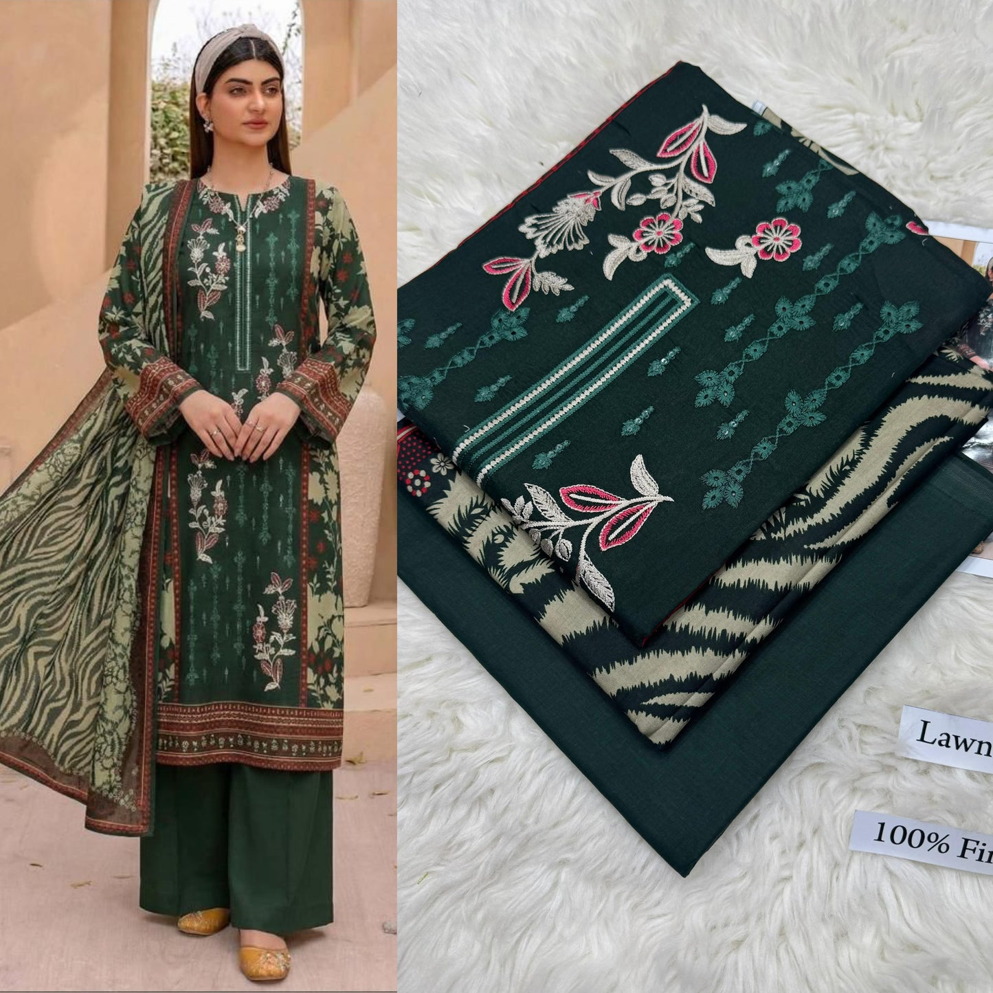 LAWN WITH LAWN DUPATTA VOLUME