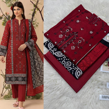 LAWN WITH LAWN DUPATTA VOLUME
