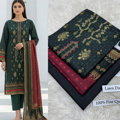 LAWN WITH LAWN DUPATTA VOLUME