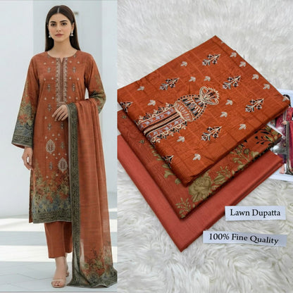 LAWN WITH LAWN DUPATTA VOLUME