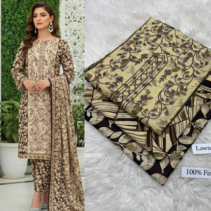 LAWN WITH LAWN DUPATTA VOLUME
