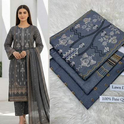 LAWN WITH LAWN DUPATTA VOLUME