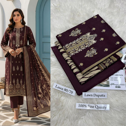 LAWN WITH LAWN DUPATTA VOLUME