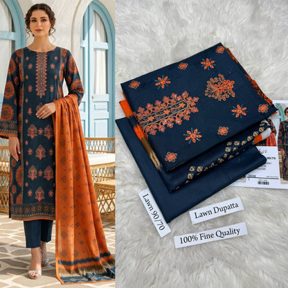 LAWN WITH LAWN DUPATTA VOLUME