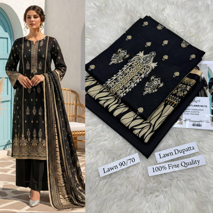 LAWN WITH LAWN DUPATTA VOLUME
