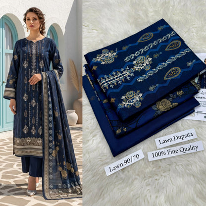 LAWN WITH LAWN DUPATTA VOLUME