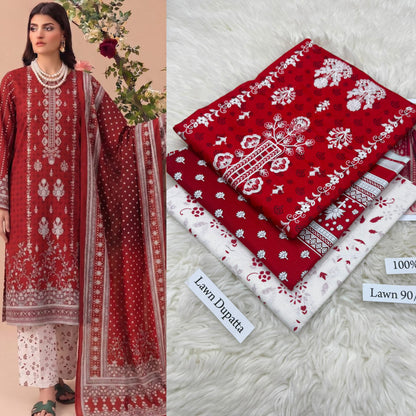 LAWN WITH LAWN DUPATTA VOLUME
