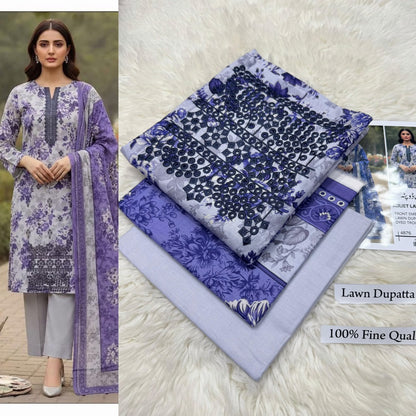 LAWN WITH LAWN DUPATTA VOLUME