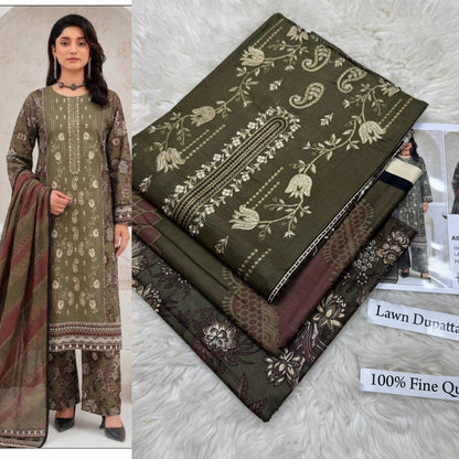 LAWN WITH LAWN DUPATTA VOLUME
