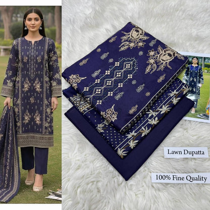 LAWN WITH LAWN DUPATTA VOLUME