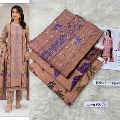 LAWN WITH LAWN DUPATTA VOLUME