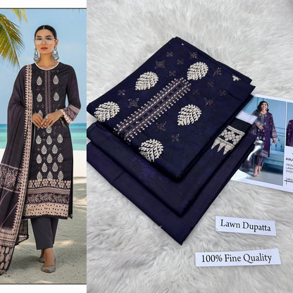 LAWN WITH LAWN DUPATTA VOLUME