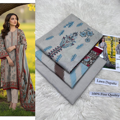 LAWN WITH LAWN DUPATTA VOLUME