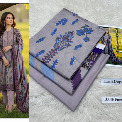LAWN WITH LAWN DUPATTA VOLUME