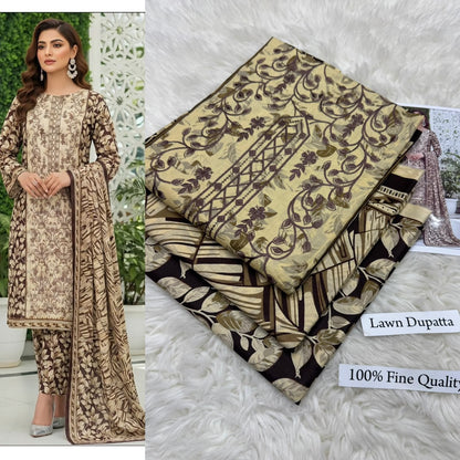 LAWN WITH LAWN DUPATTA VOLUME