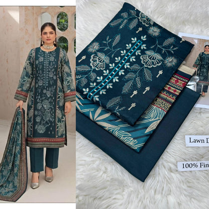 LAWN WITH LAWN DUPATTA VOLUME
