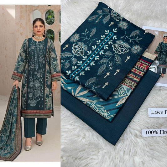 LAWN WITH LAWN DUPATTA VOLUME