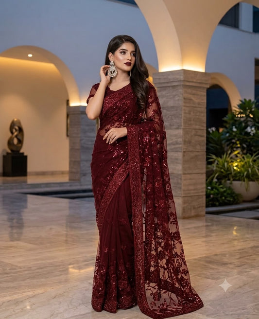 Premium Jamawar Fabric Saree