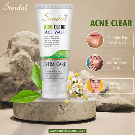 Sando Acne Clear Face Wash with Salicylic Acid & Tea Tree Oil